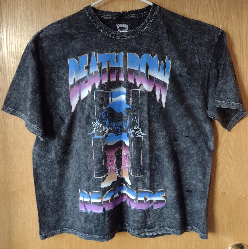 Death Row Records Distressed T-shirt SizeXL